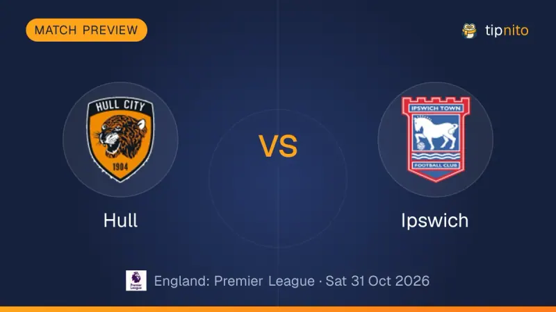 Hull vs Ipswich match preview: both club crests on a Tipnito cover